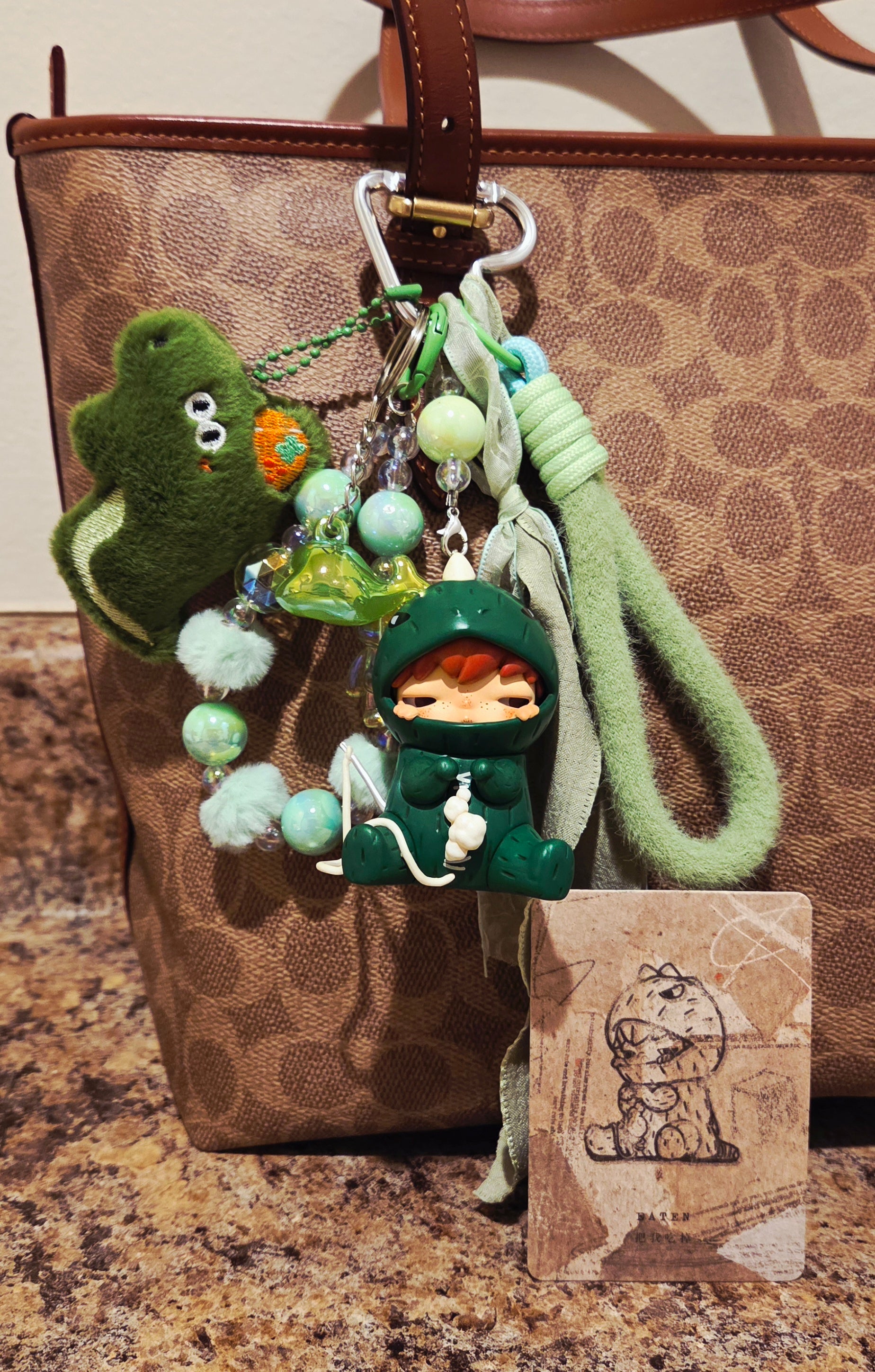 Authentic "Eaten" Keychain Bag Charm