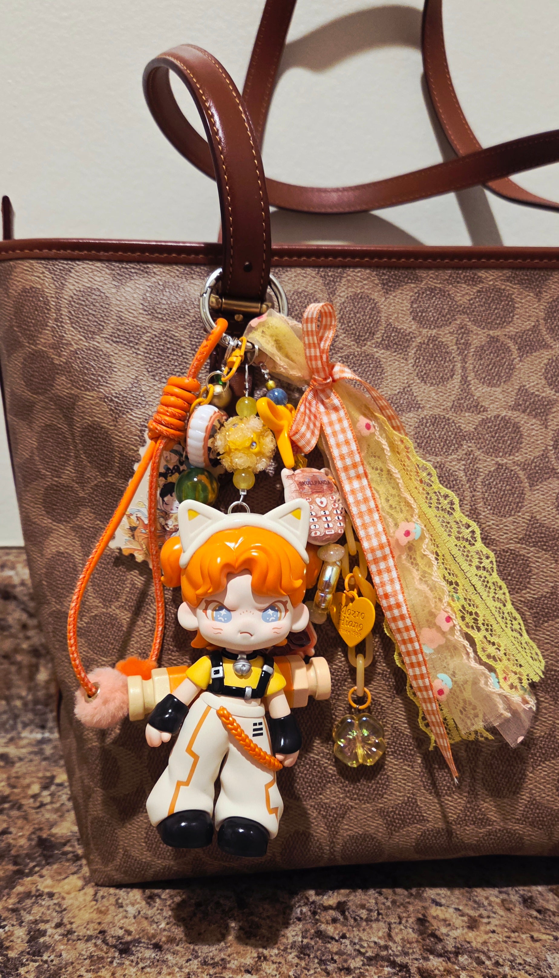 Authentic "Emoki" Keychain Bag Charm