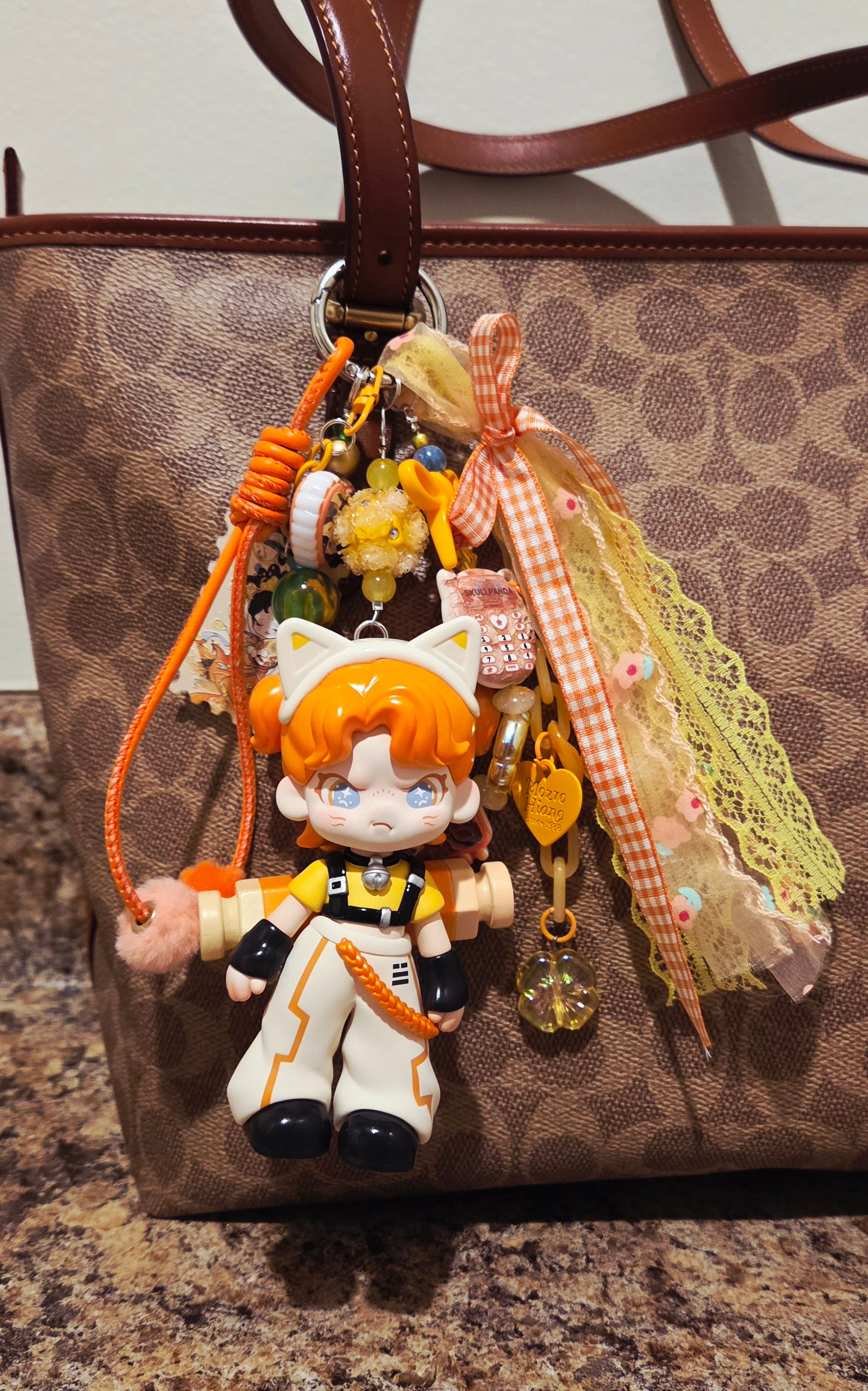 Authentic "Emoki" Keychain Bag Charm