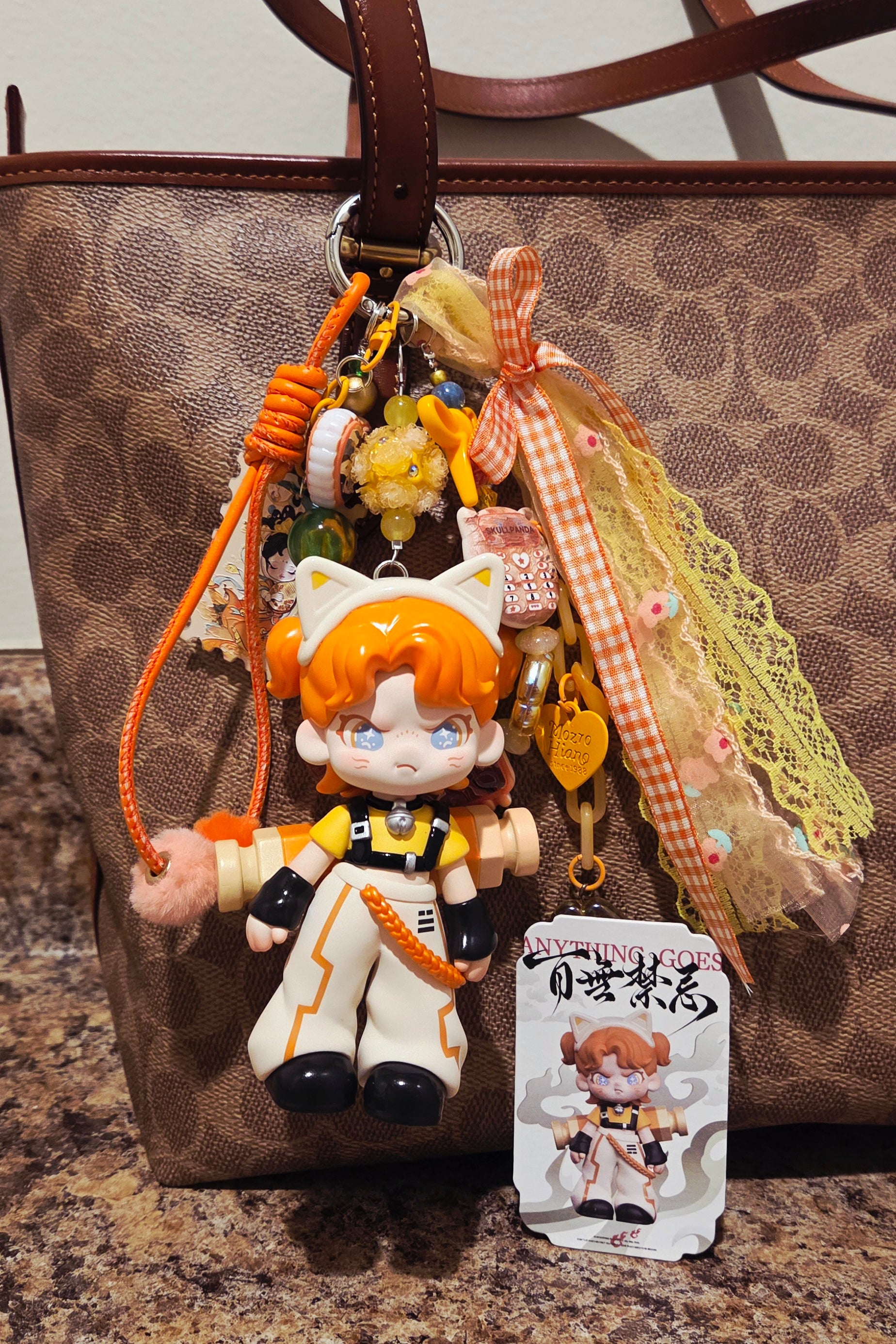 Authentic "Emoki" Keychain Bag Charm