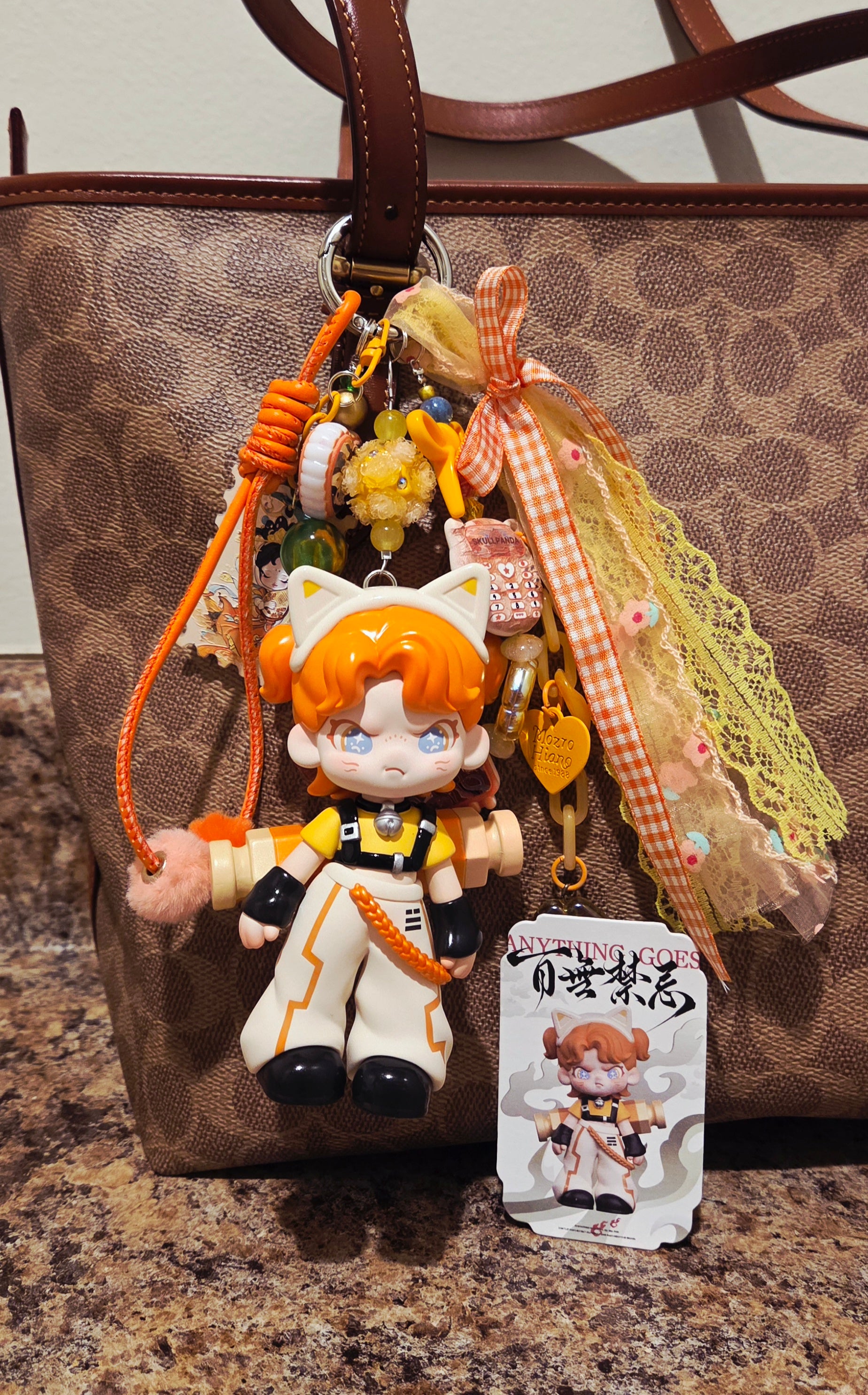 Authentic "Emoki" Keychain Bag Charm